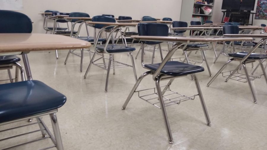 Online schooling has made classrooms empty during this school year. 