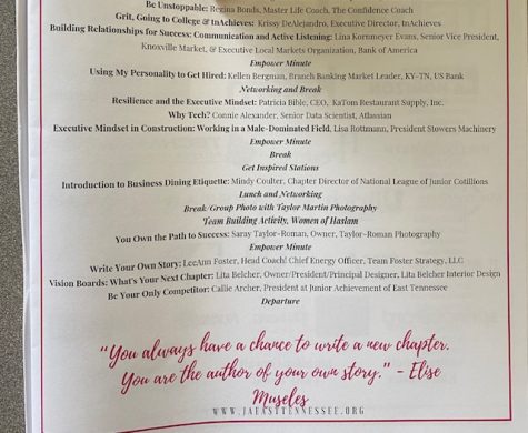Junior achievement event list
