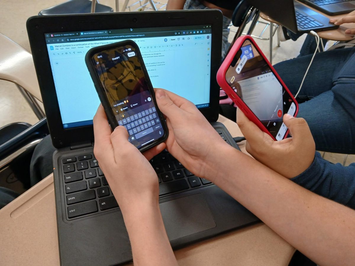 Students use chatgpt to assist with assignments in English class. 