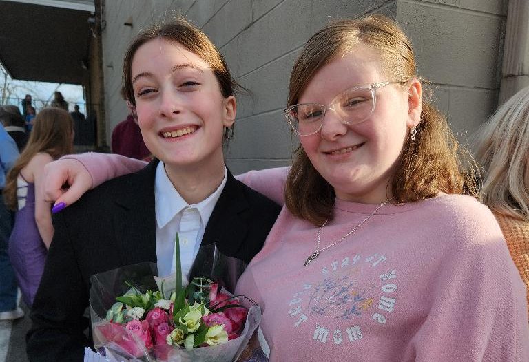 Alison Loveday poses with flowers after a recent performance at Knoxville Children's Theater.