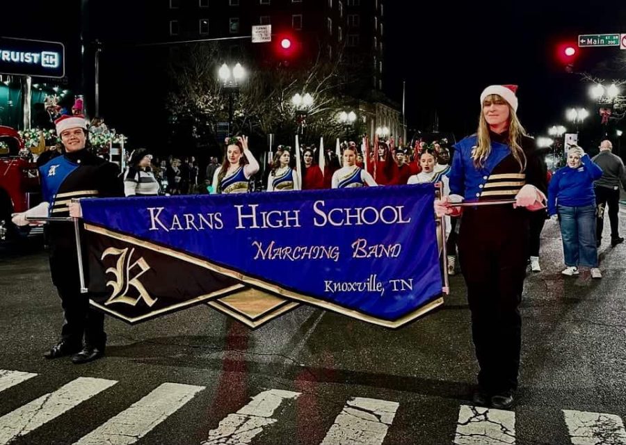 The KHS Marching Band participated in this year's Knoxville Christmas Parade in downtown Knoxville. 